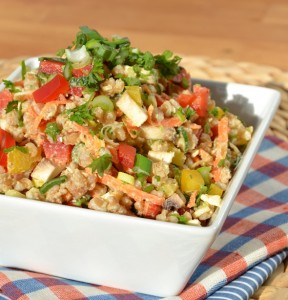Salade de petit peautre  la feta